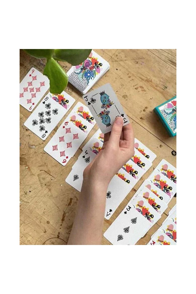 Playing Cards, Madeleine Stamer, Standard 54 Card Deck, Alternate, color, Multicolored