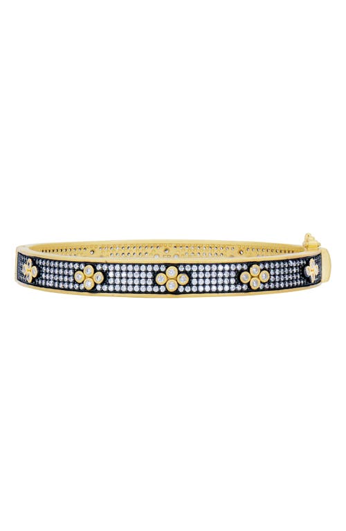 FREIDA ROTHMAN Signature Brooklyn in Bloom Bangle in Gold And Silver 