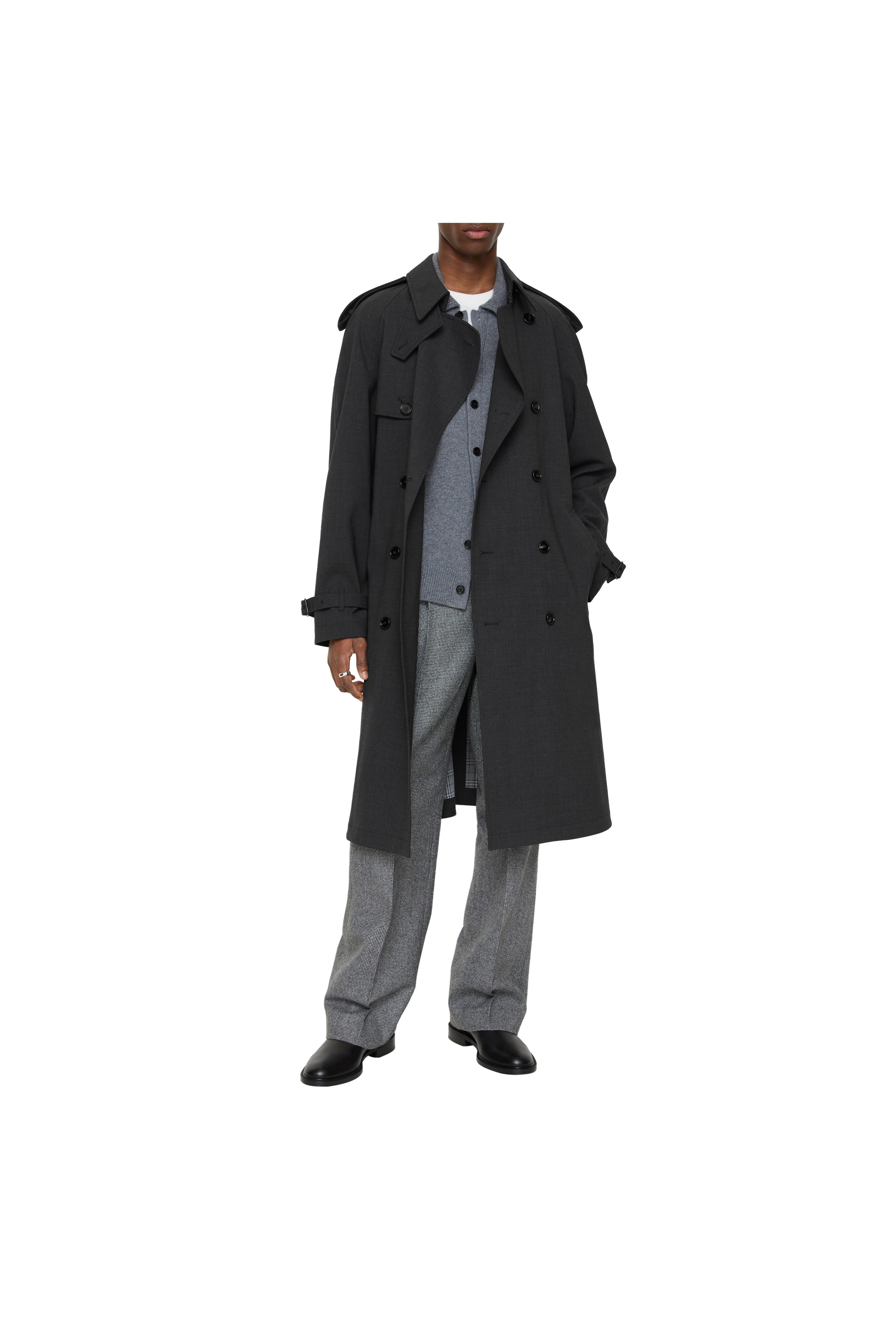 Burberry Long Bonded Stretch Wool Trench Coat — фото 3