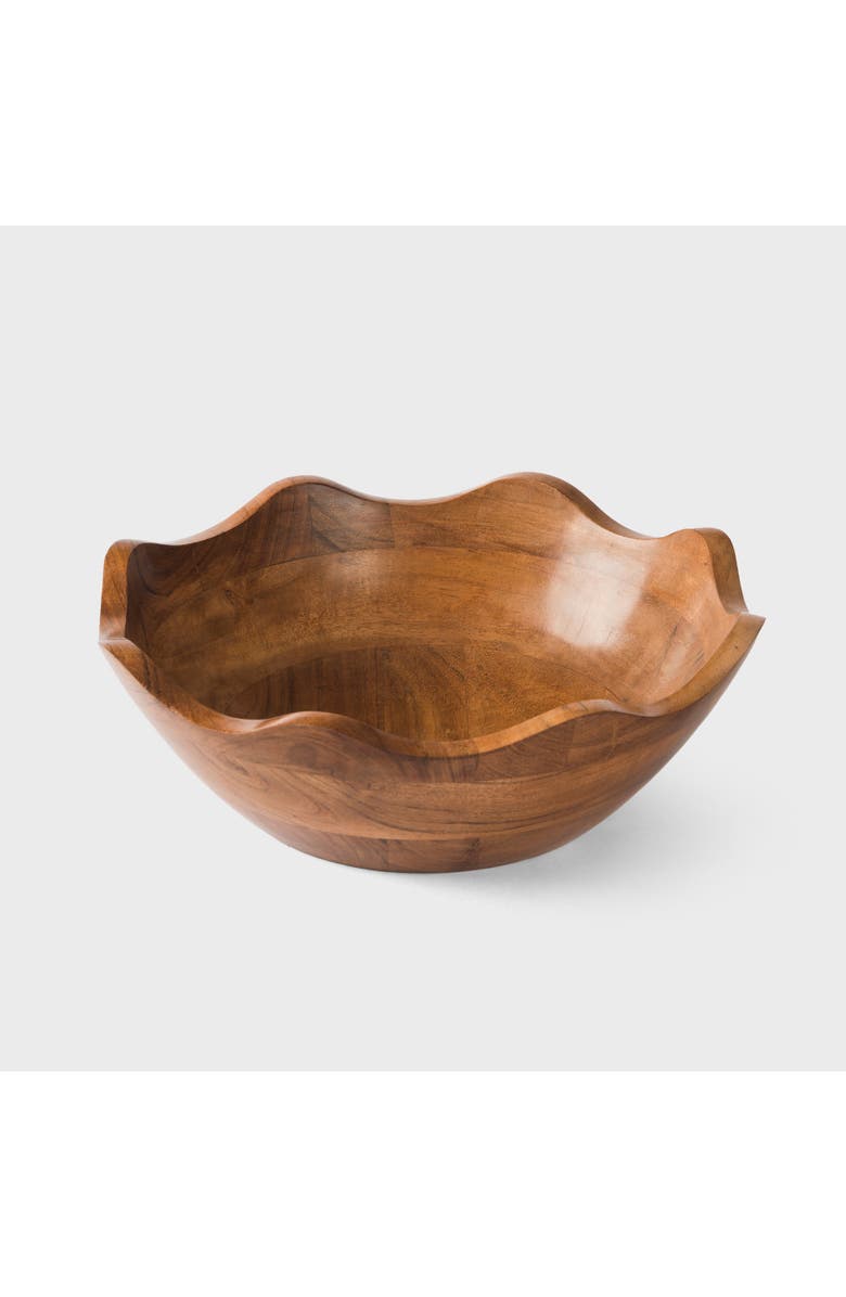 Mela Artisans Acacia Wood Scallop Bowl, Alternate, color, Natural - Small
