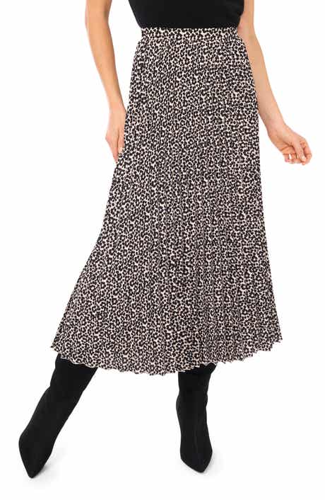 Halogen® Floral Dot Pleated Skirt