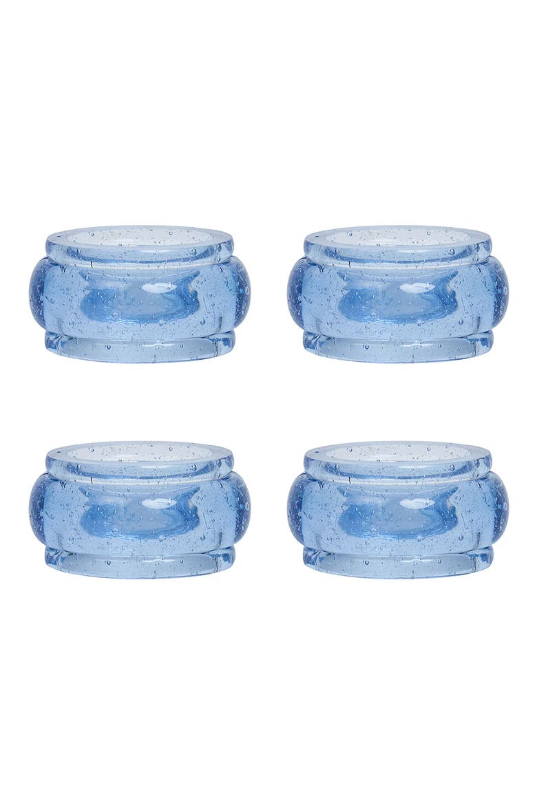 Provence Set of 4 Napkin Rings, Main, color, CHAMBRAY