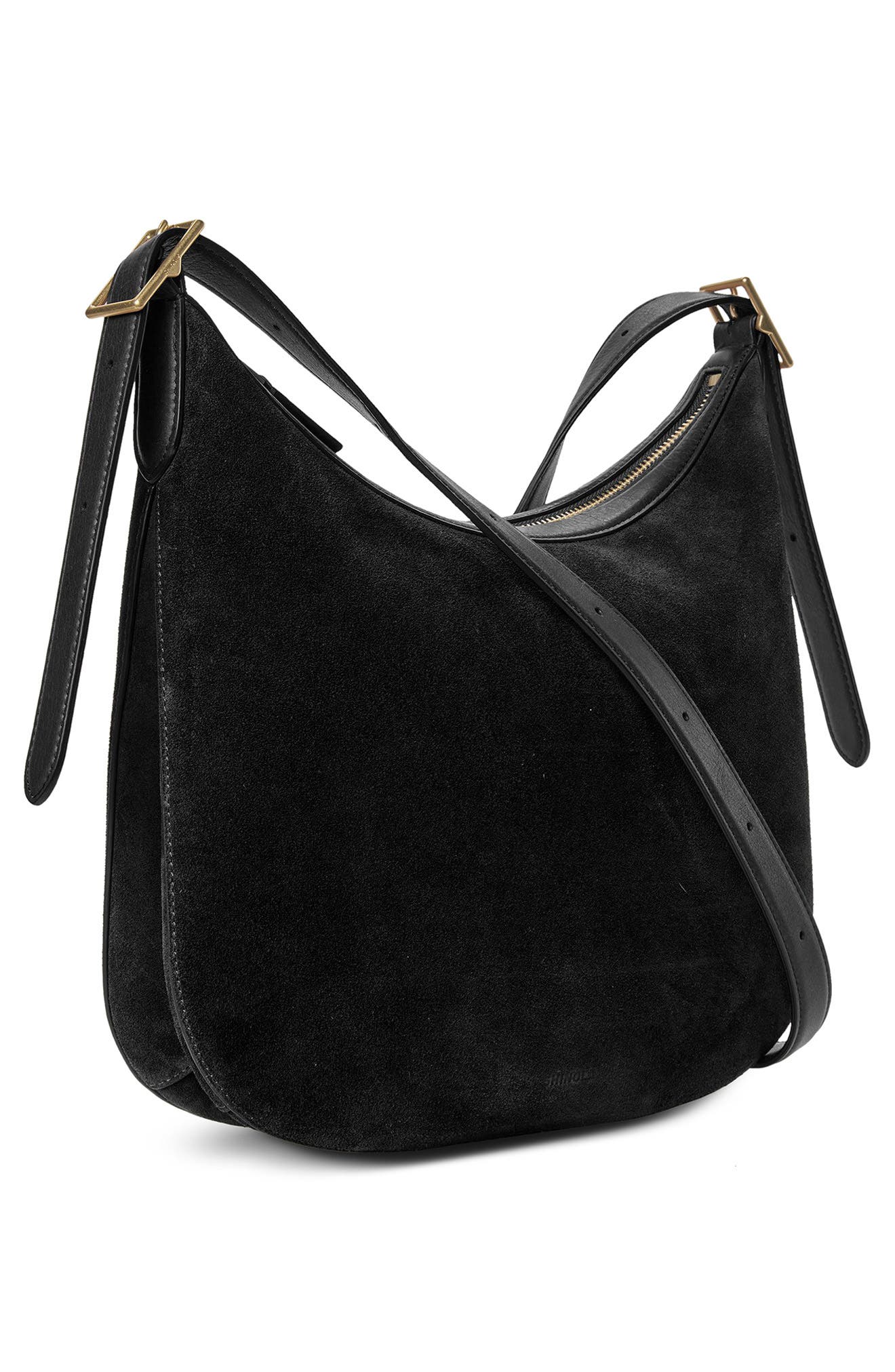 Medium Bixby Leather Crossbody Bag, Alternate, color, BLACK