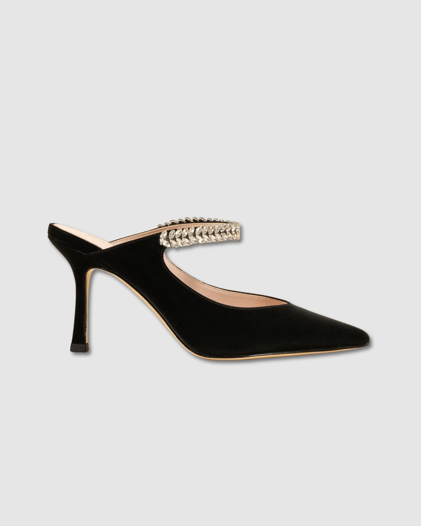 MI/MAI Harper Leather Mule By Diane Perreau, Alternate, color, Black