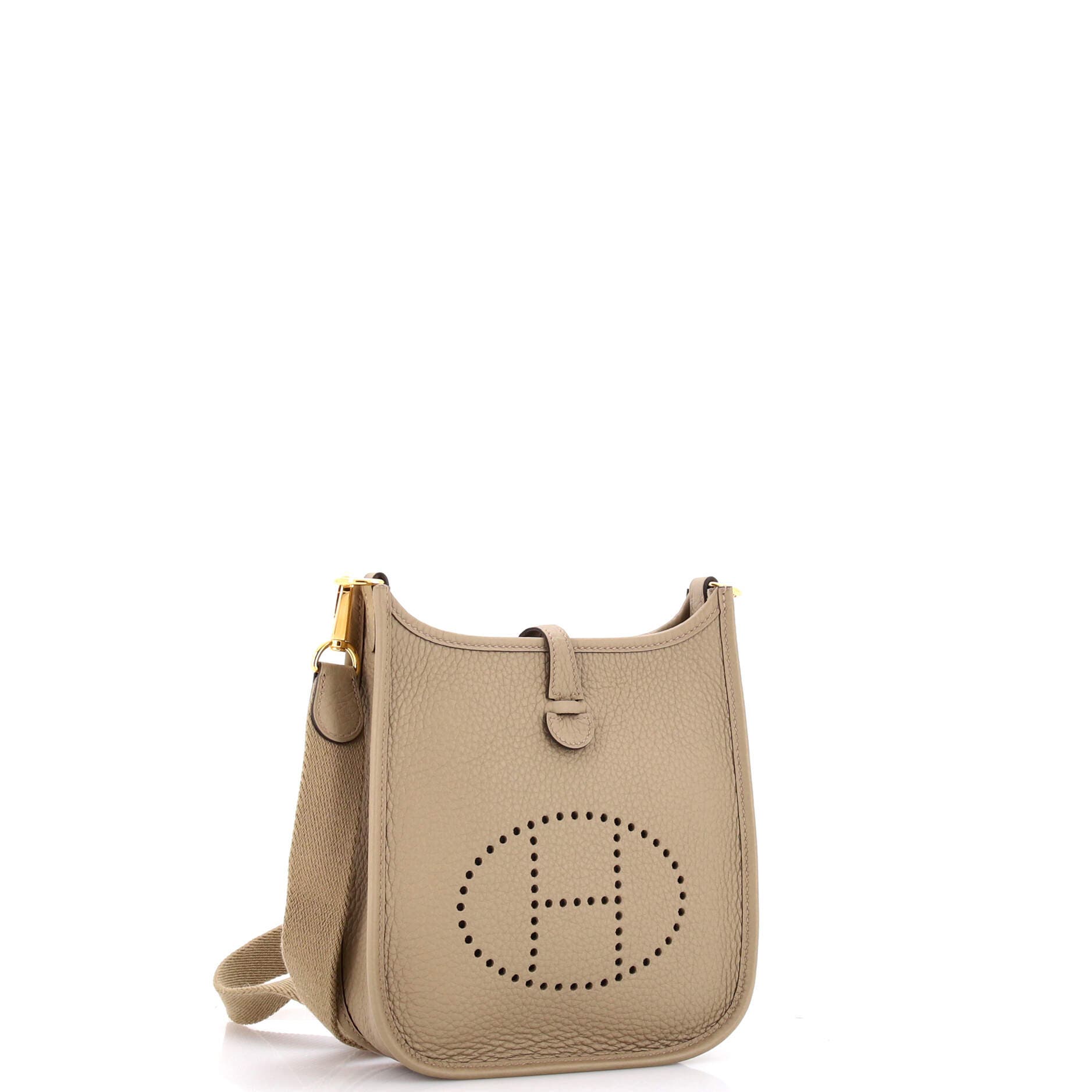 Pre-Owned Hermes Evelyne Bag Gen III Clemence TPM, Alternate, color, Beige Marfa