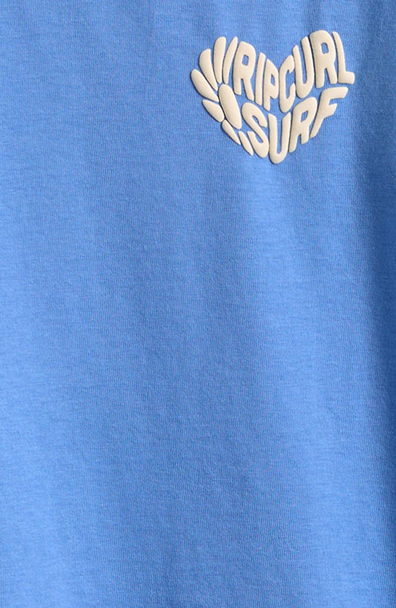 Rip Curl Kids' Network Heart Cotton Graphic T-Shirt, Alternate, color, Cornflower Blue