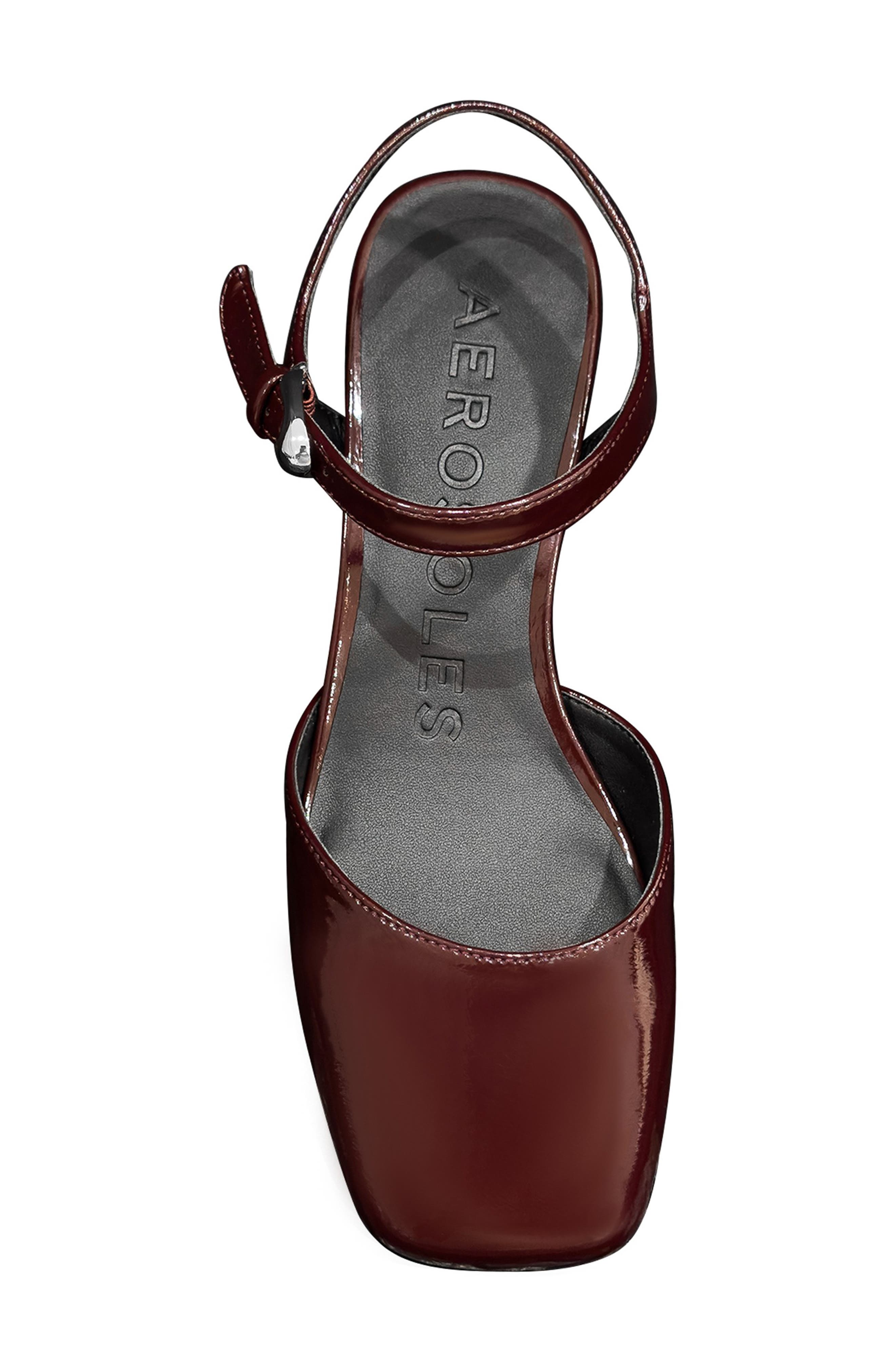 Aerosoles Senna Ankle Strap Platform Pump, Alternate, color, Merlot