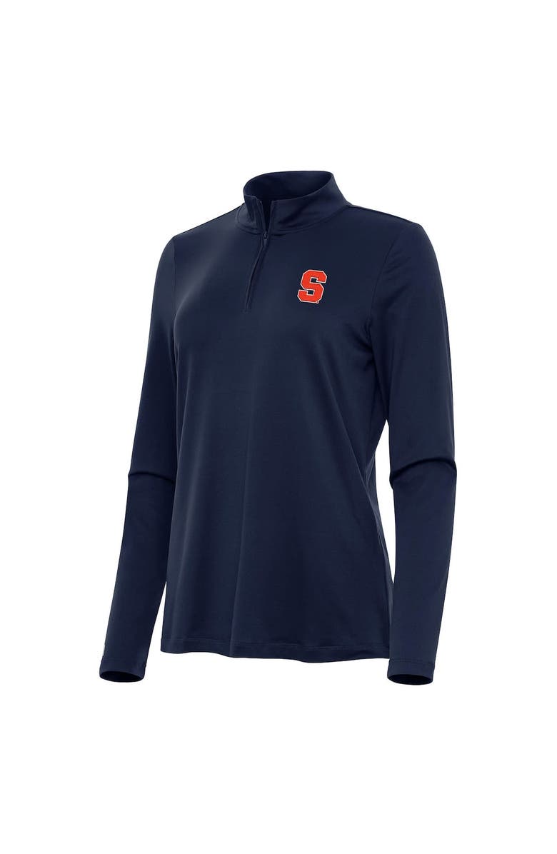 ANTIGUA Women's Antigua Navy Syracuse Orange Reprocess Quarter-Zip Top, Alternate, color, Navy
