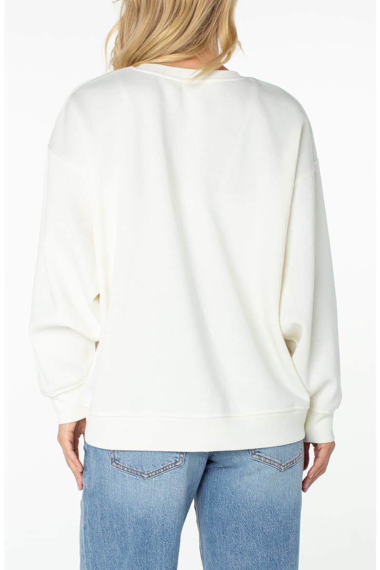 Morning Stroll Oversize Logo Graphic Sweatshirt, Alternate, color, COCONT MLK