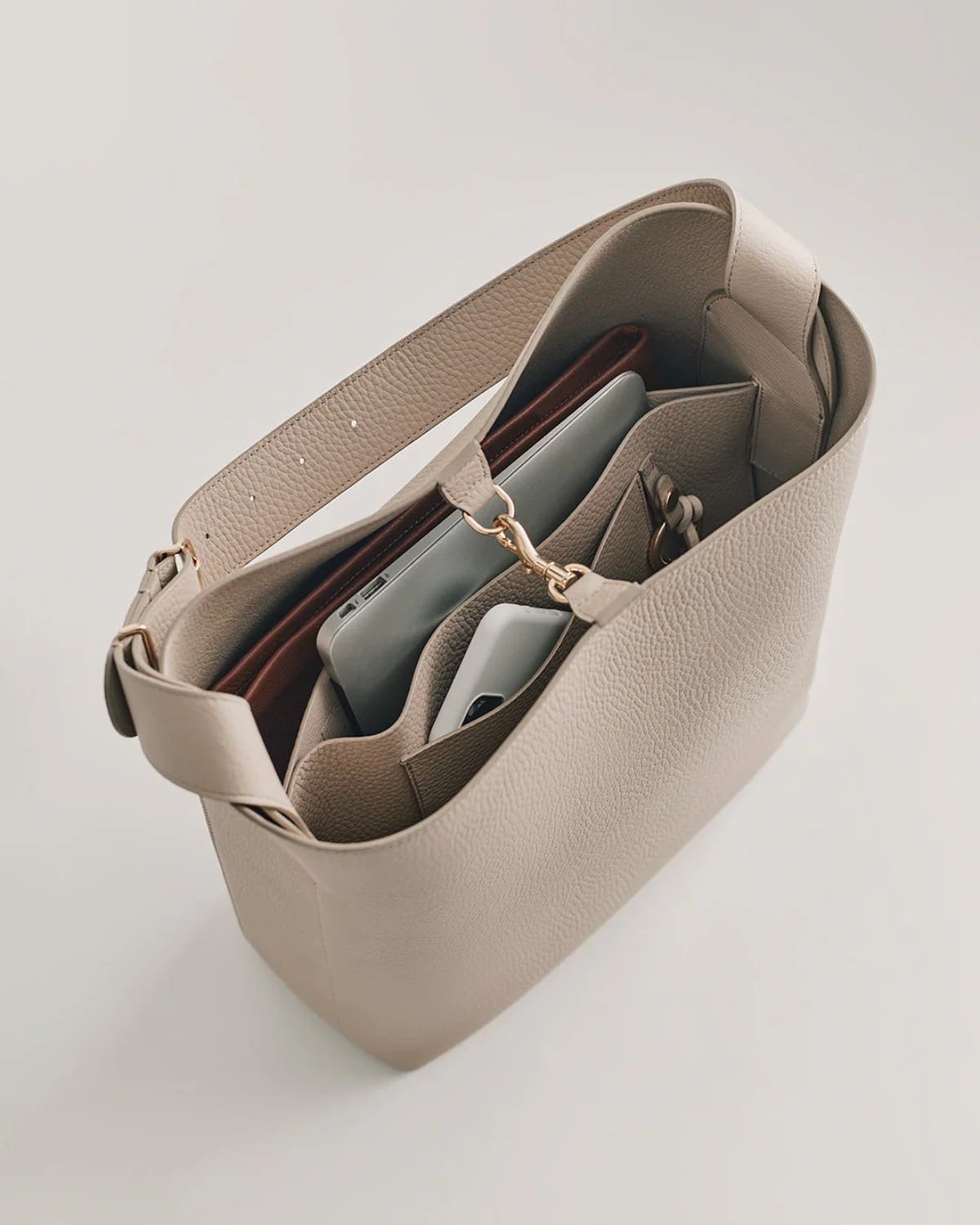 Oversized Linea Bag, Alternate, color, Stone