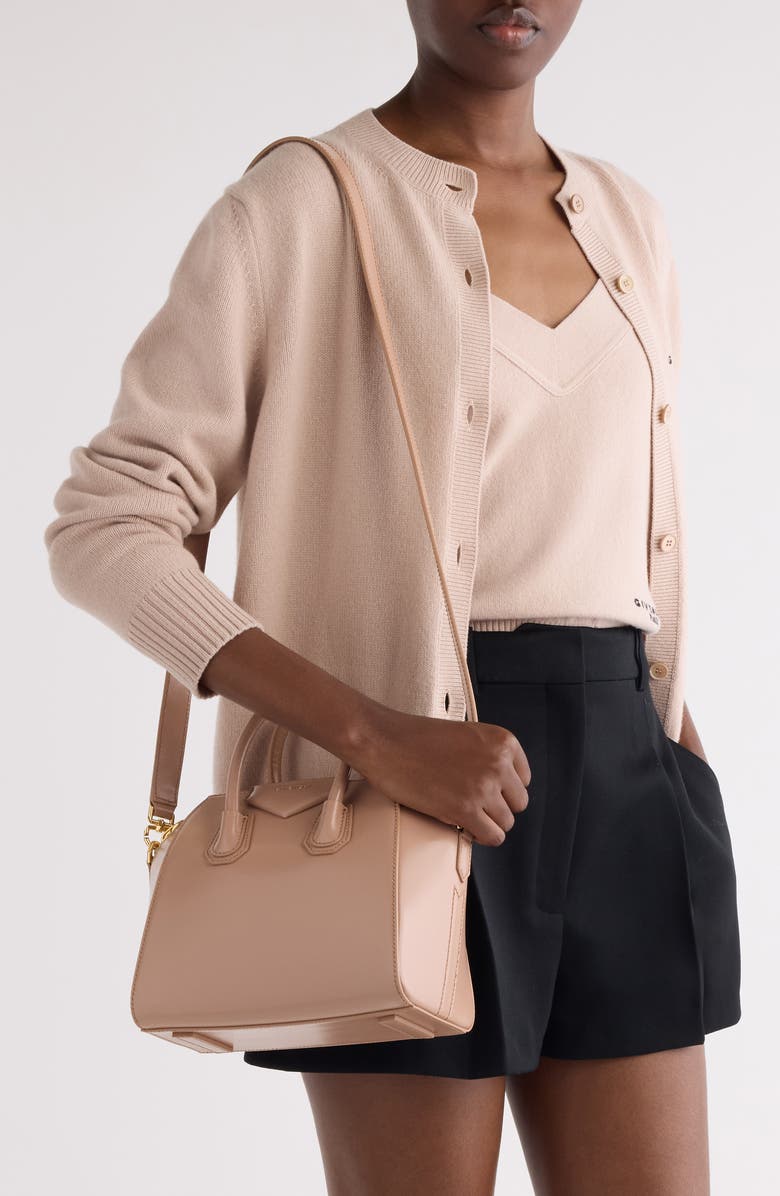 Givenchy Mini Antigona Leather Satchel, Alternate, color, 682-Blush Pink