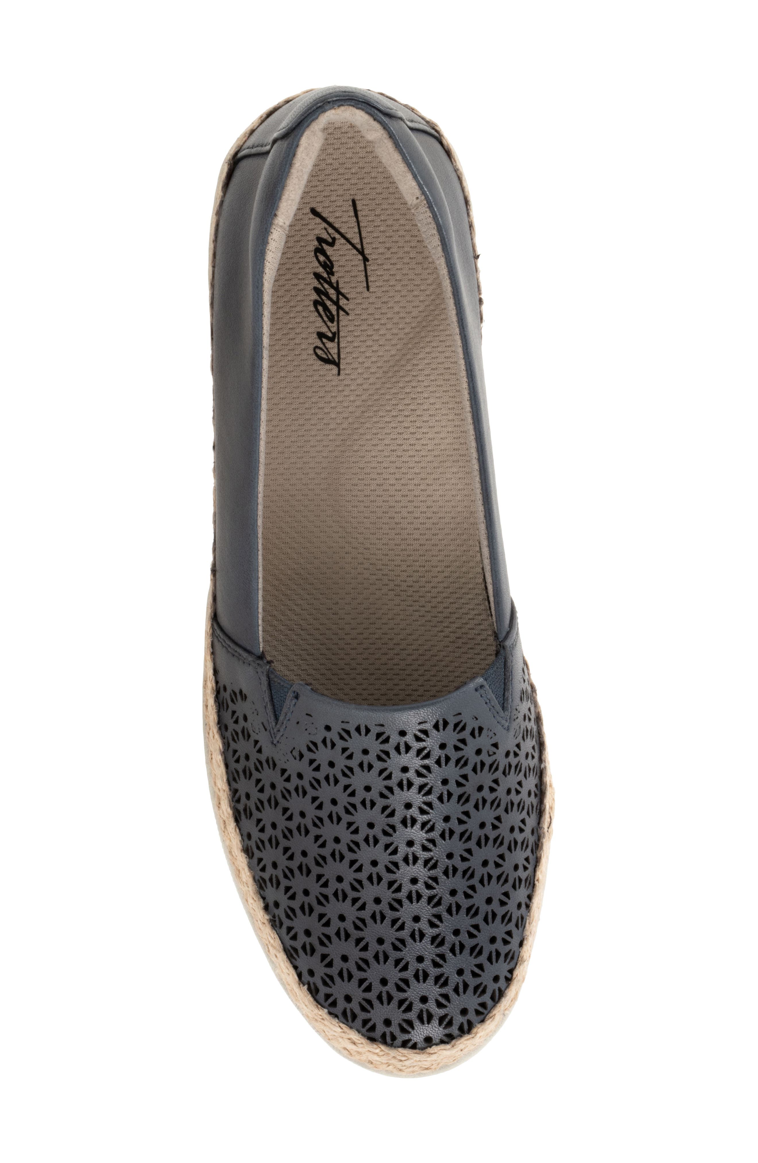Accent Perf Espadrille Slip-On Sneaker, Alternate, color, NAVY
