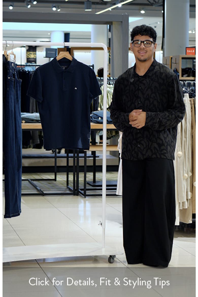 Interlock Slim Fit Heathered Polo Shirt video