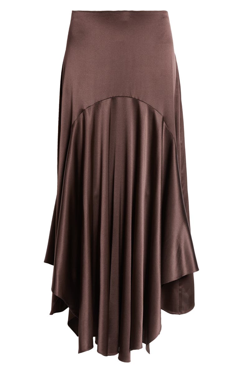 Veronica Beard Medina Silk Blend Handkerchief Hem Skirt, Alternate, color, 