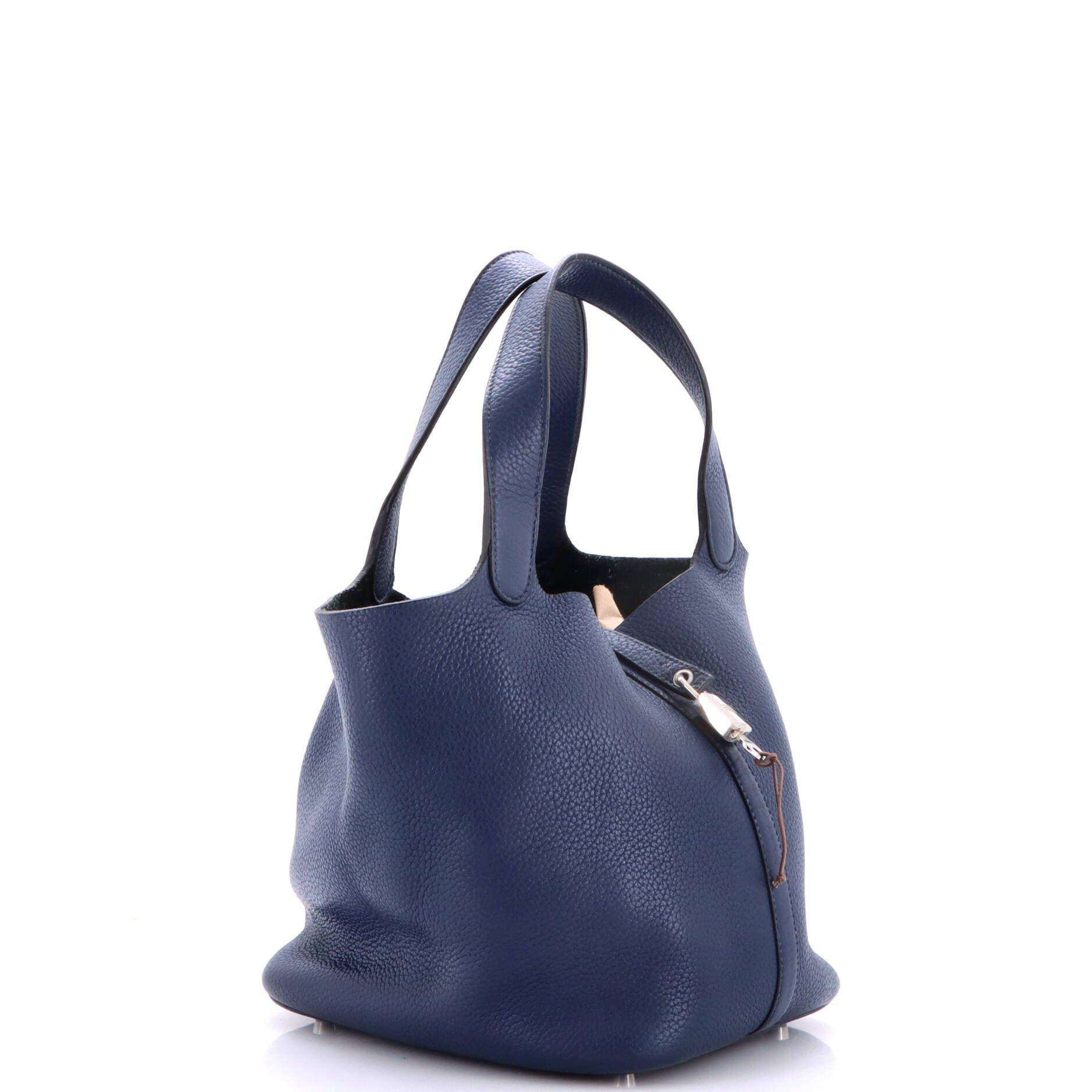 Picotin Lock Bag Clemence MM, Alternate, color, Blue