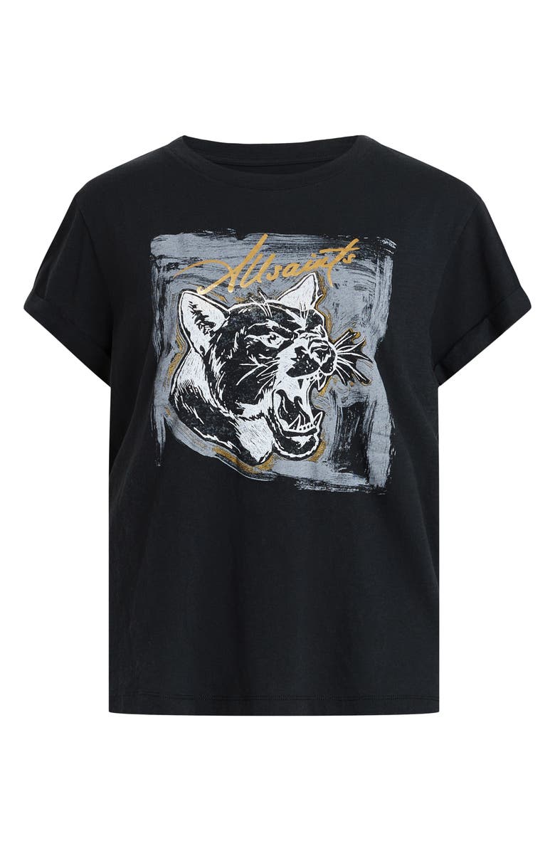 AllSaints Anna Panther Cotton Graphic T-Shirt, Alternate, color, 