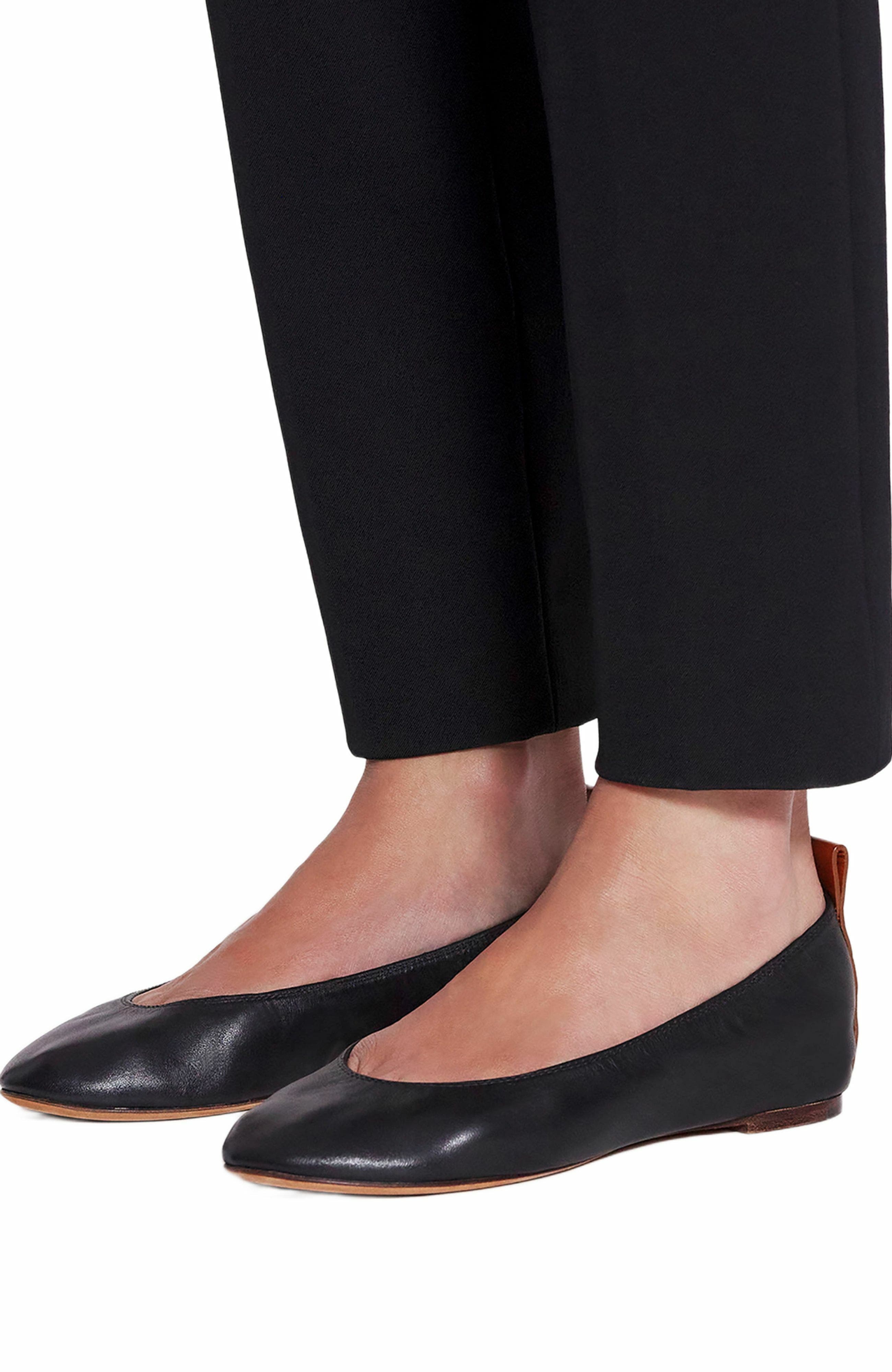Lanvin The Leather Ballerina Flat, Alternate, color, 