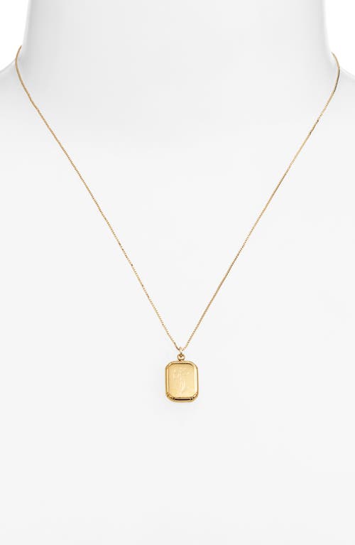 Set & Stones Audrey Birth Flower Pendant Necklace In Gold