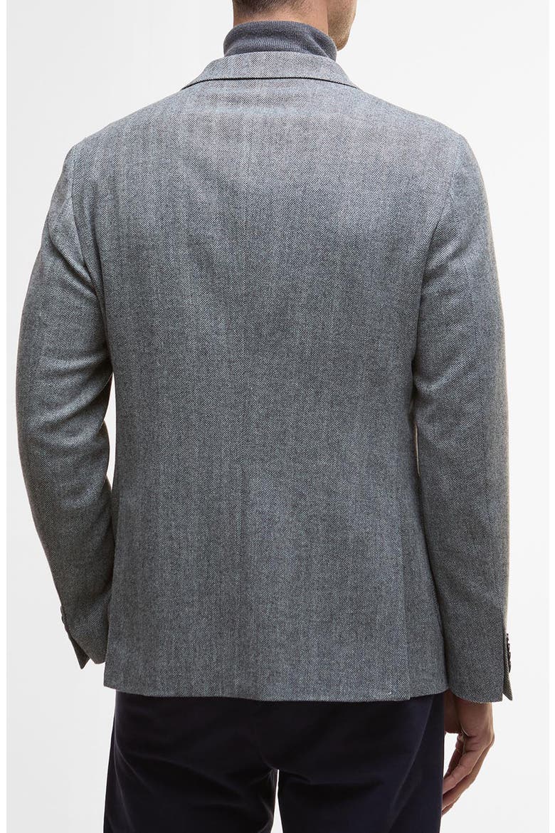 Sutherland Wool Blend Herringbone Flannel Sport Coat, Alternate, color, GREY
