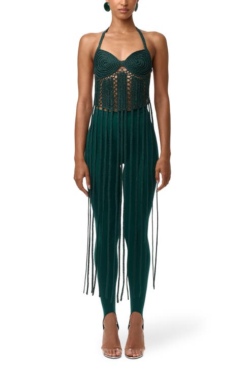 Fringe Halter Top