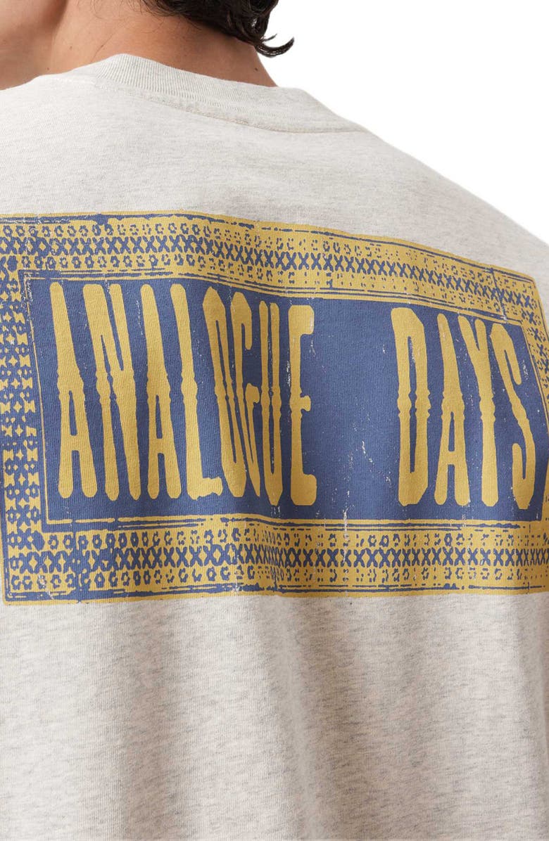 AllSaints Ayedee Cotton Graphic T-Shirt, Alternate, color, Pebble Grey