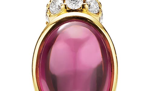 Lagos Caviar Rhodolite Garnet & Diamond Beaded Hoop Earrings In Gold