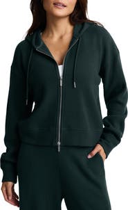 Beyond Yoga Rest Day Waffle Full Zip Hoodie