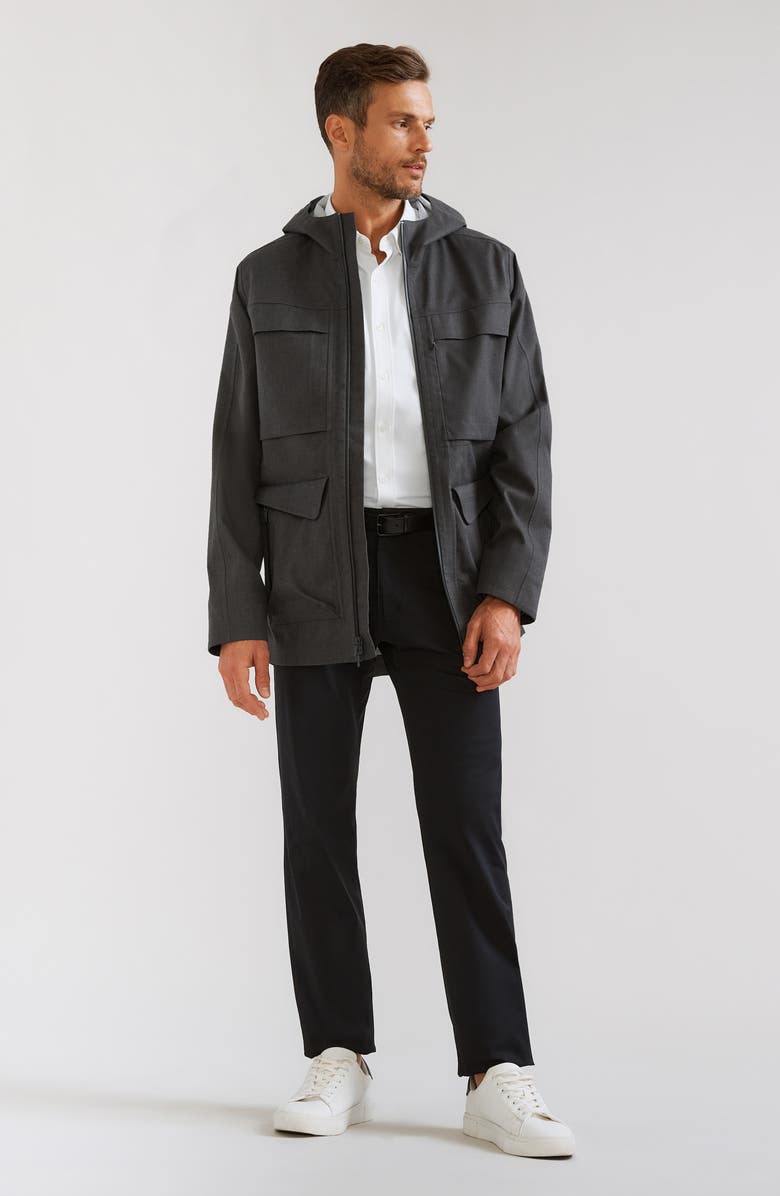 Rhone Commuter Water Resistant Field Coat, Alternate, color, Asphalt