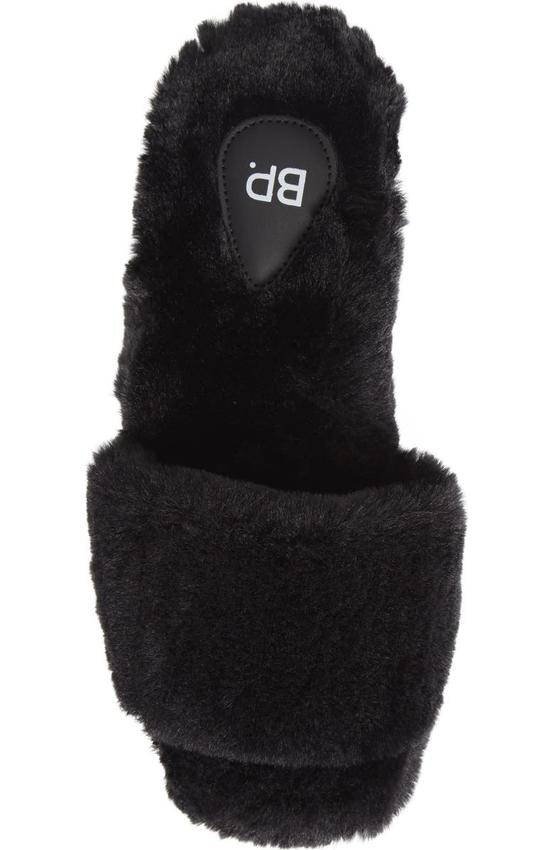 BP. Livie Plush Slide Slipper, Alternate, color,