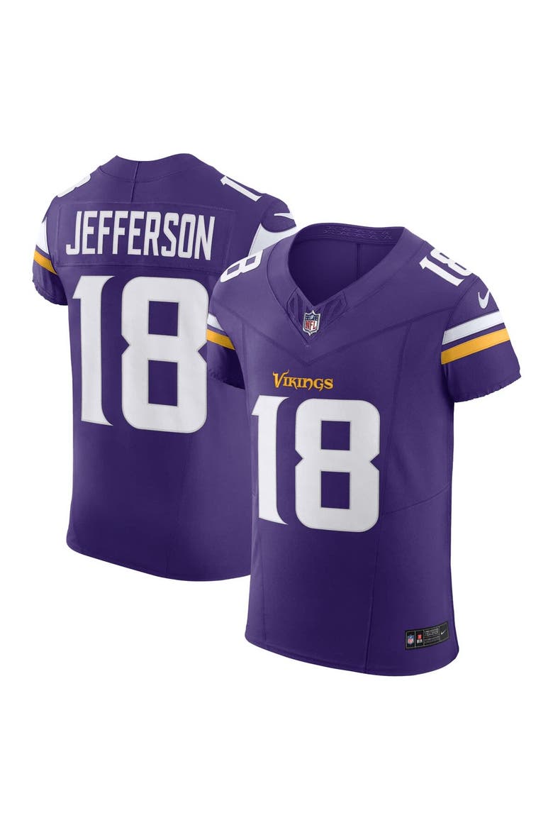 Men's Nike Justin Jefferson Purple Minnesota Vikings  Vapor F.U.S.E. Elite Jersey, Main, color, Purple