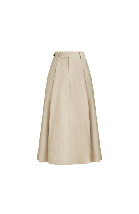 Sartorial skirt with monili