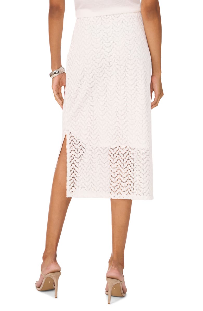 Vince Camuto Lace Midi Skirt, Alternate, color, New Ivory