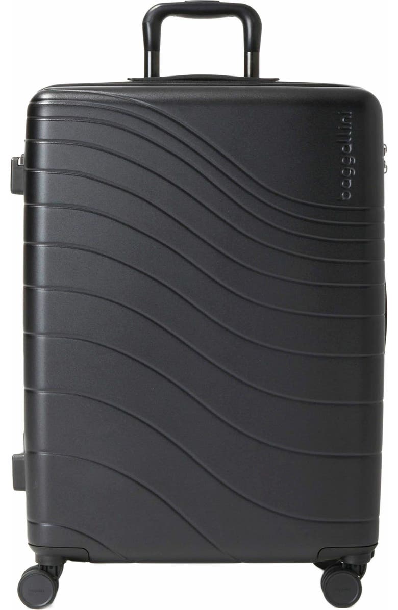 BAGGALLINI Set Wave 26 in. 4 Wheel Hardside Luggage, Main, color, Black Hardside