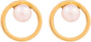 Susan Caplan 1980s Vintage Faux Pearl Post Earrings