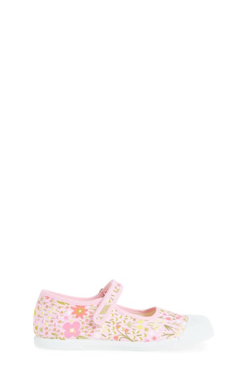 Childrenchic Isabel Floral Canvas Mary Jane Sneaker In Pink Florals