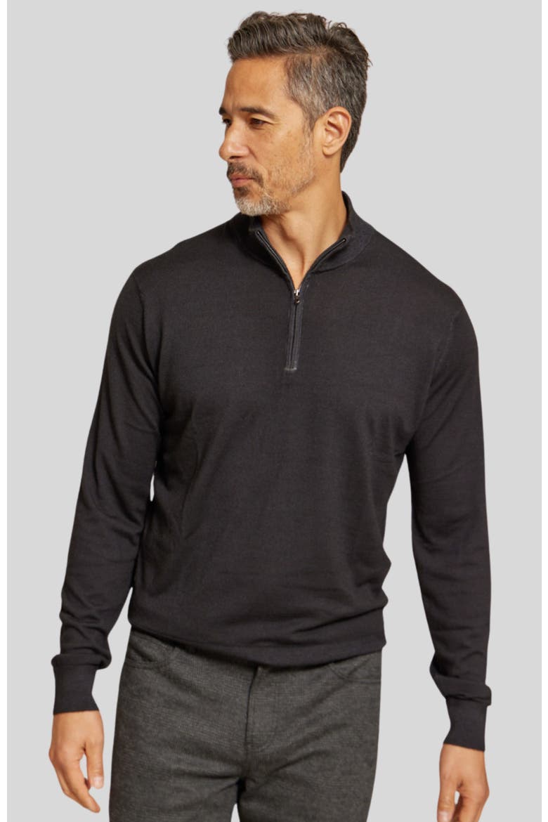 The Archer Long  Sleeve Sweater, Main, color, Black