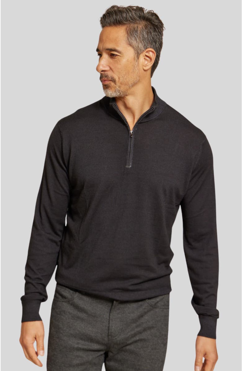 Rye 51 The Archer Long  Sleeve Sweater, Main, color, Black