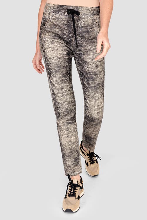 ALEMBIKA ALEMBIKA ABSTRACT REPTILE SKIN SLIM-FIT STRETCH JEANS