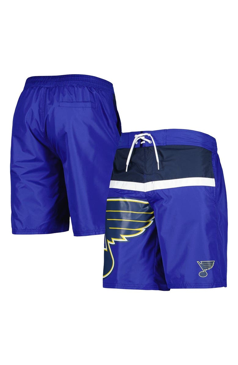 STARTER Men's Starter Blue St. Louis Blues Sea Wind Swim Trunks, Alternate, color, Royal