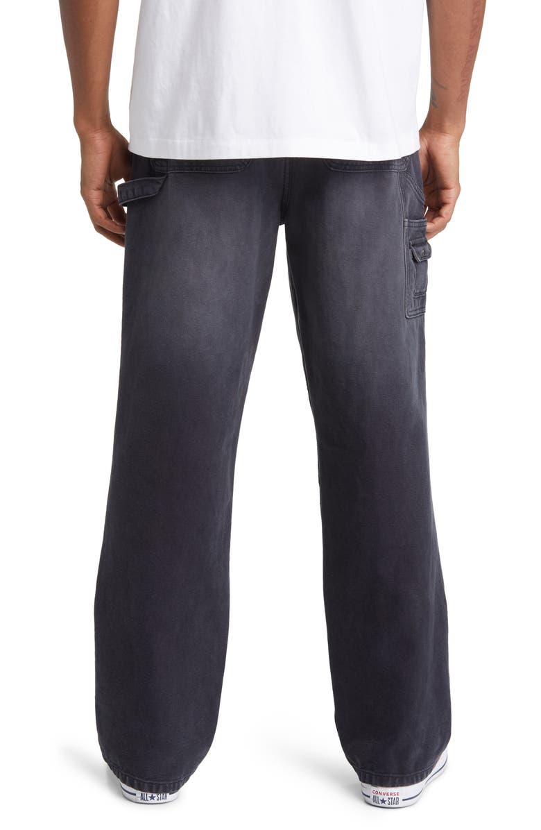 Elwood Relaxed Fit Denim Carpenter Pants, Alternate, color, Black