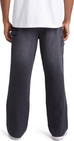 Relaxed Fit Denim Carpenter Pants