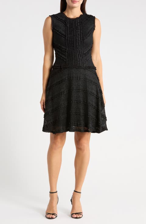 Lace Tiered A-Line Dress