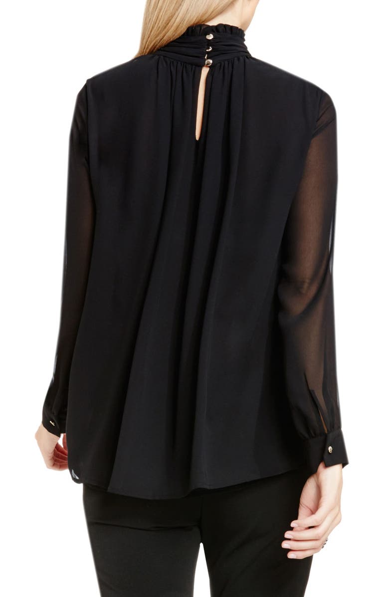 Vince Camuto Ruffle Collar Blouse, Alternate, color, 