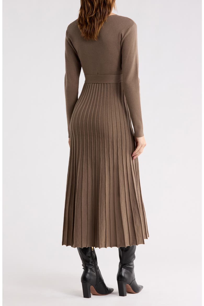 Riley Long Sleeve Sweater Dress, Alternate, color, OLIVE