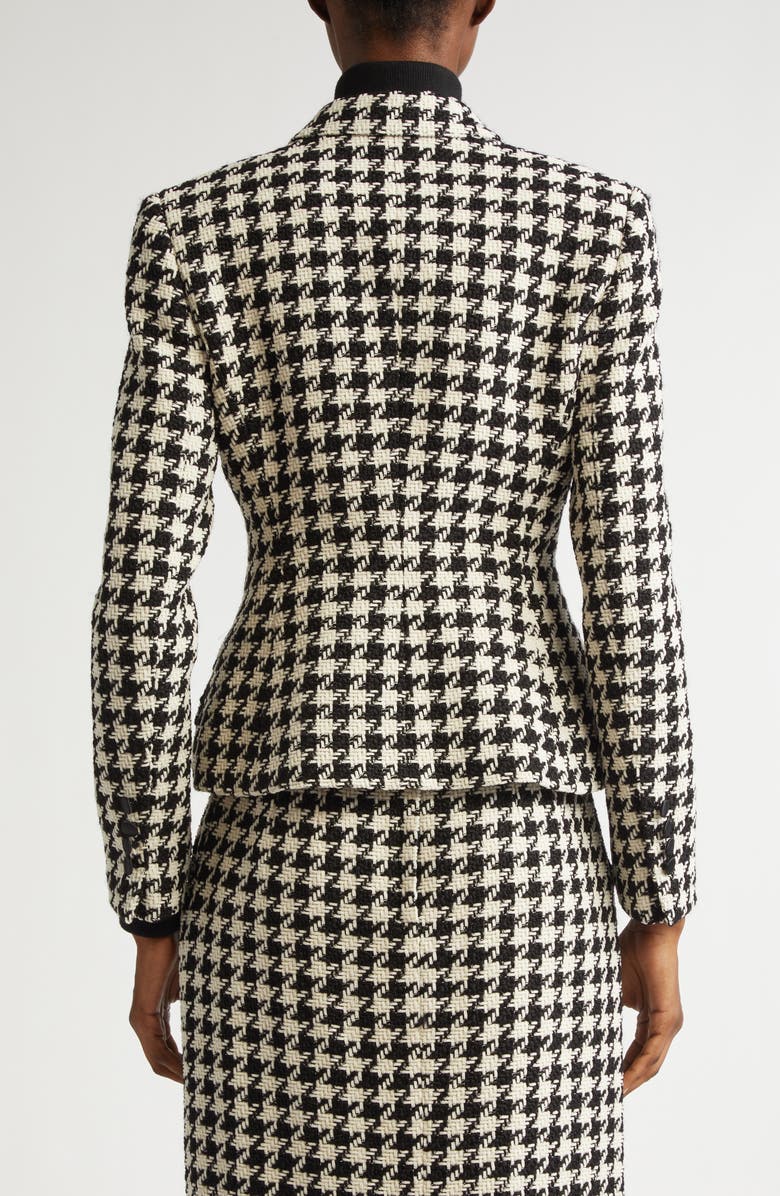 Dolce&Gabbana Macro Houndstooth Double Breasted Wool & Cotton Blazer, Alternate, color, S8100 Quadri-Check-Tartan