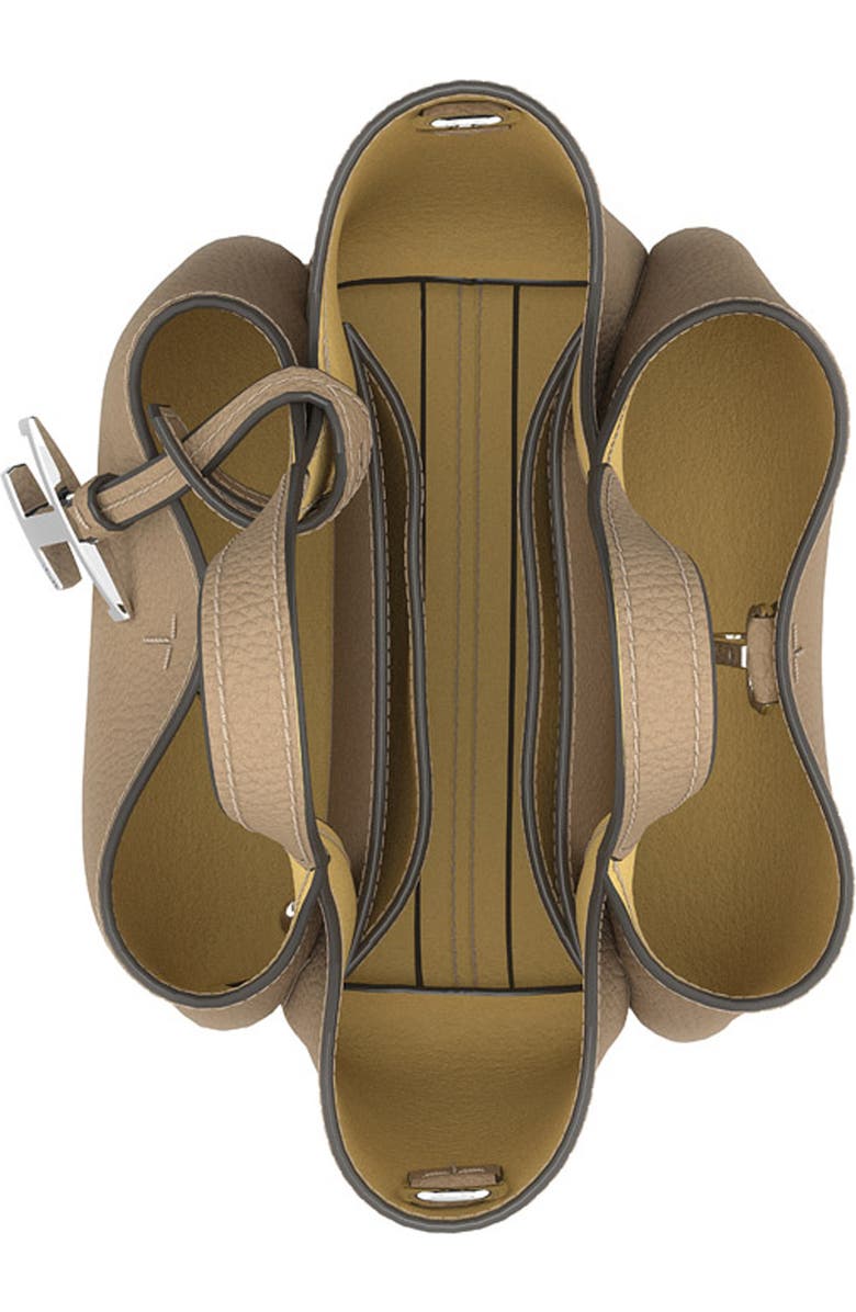 Tod's T Timeless Leather Shopping Bag, Alternate, color, Creta Chiaro