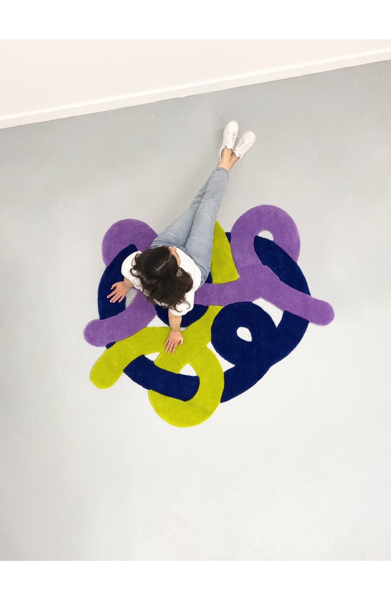 Form & Seek The Entwine Rug, Alternate, color, Blue