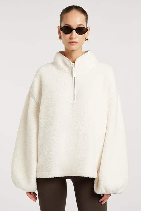 Sloane Borg Half-Zip Loose Fit Fleece