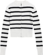 Cotton Emporium Kids' Stripe Zip Cardigan