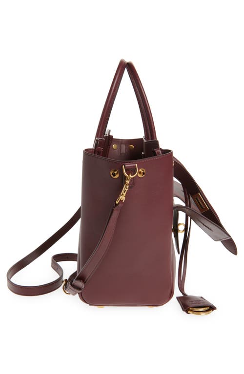 Balenciaga Bel Air Small Carry All Bag In 6034 Dark Burgundy
